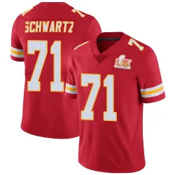 Youth Mitchell Schwartz Kansas City Chiefs No.71 Limited Team Color Vapor Untouchable Super Bowl LIX Jersey - Red