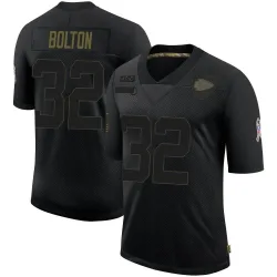 Youth Nick Bolton Kansas City Chiefs No.32 Limited 2020 Salute To Service Jersey - Black
