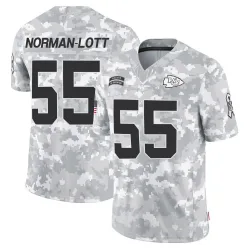 Youth Omarr Norman-Lott Kansas City Chiefs No.55 Limited 2024 Salute to Service Jersey - Arctic Camo
