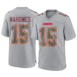 Youth Patrick Mahomes Kansas City Chiefs No.15 Game Atmosphere Fashion Jersey - Gray