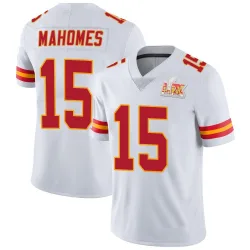 Youth Patrick Mahomes Kansas City Chiefs No.15 Limited Vapor Untouchable Super Bowl LIX Jersey - White