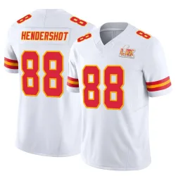 Youth Peyton Hendershot Kansas City Chiefs No.88 Limited Vapor F.U.S.E. Super Bowl LIX Jersey - White