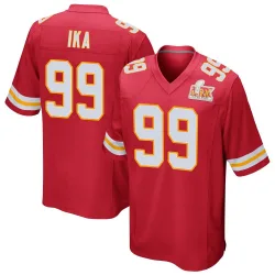 Youth Siaki Ika Kansas City Chiefs No.99 Game Team Color Super Bowl LIX Jersey - Red