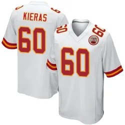 Youth Tautvydas Kieras Kansas City Chiefs No.60 Game Jersey - White