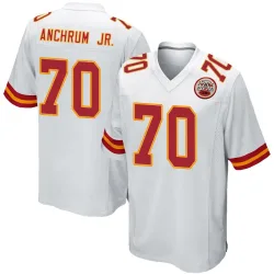 Youth Tremayne Anchrum Jr. Kansas City Chiefs No.70 Game Jersey - White