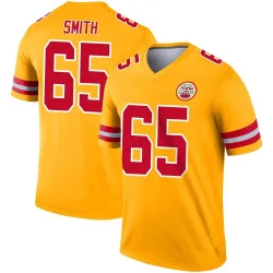 Youth Trey Smith Kansas City Chiefs No.65 Legend Inverted Jersey - Gold
