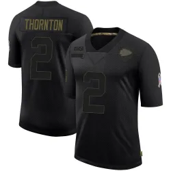 Youth Tyquan Thornton Kansas City Chiefs No.2 Limited 2020 Salute To Service Jersey - Black